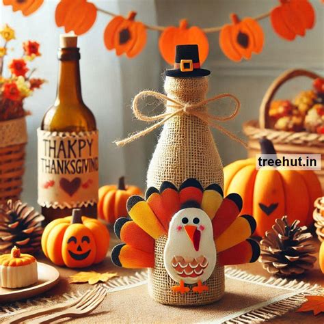 Thanksgiving Bottle Decoration Ideas, Bottle Craft Ideas
