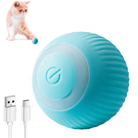 ILantule Automatic Ball Interactive Toy for Cats with LED Lights Balls ...