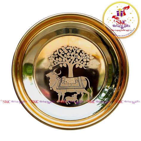 Kalpavriksha Kamadhenu Plate Gold – Sha Kapurchand & Co