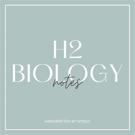 H2 Biology Notes, Hobbies & Toys, Books & Magazines, Assessment Books ...