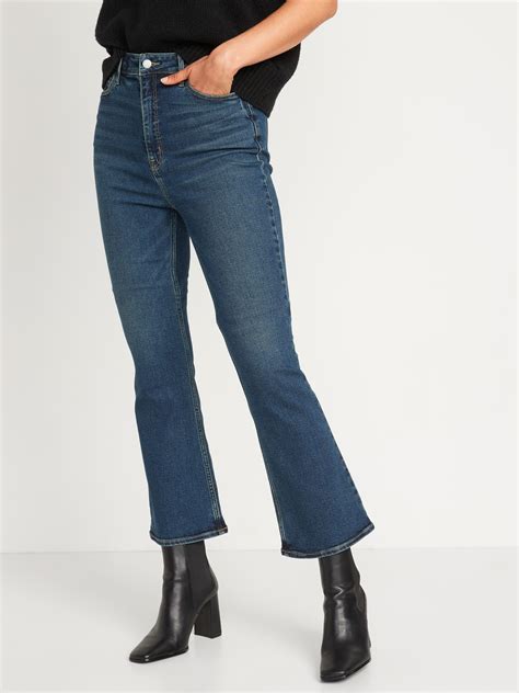Higher High-Waisted Cropped Flare Jeans | Old Navy