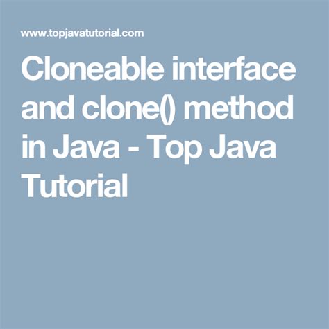 Image result for Java Interface Examples Clonable