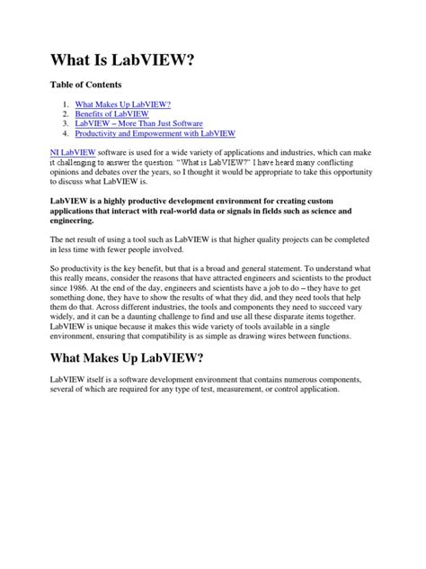 Image result for LabVIEW Overview