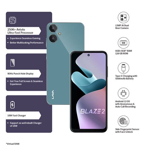 Blaze 2 by Lava - 6GB + 5GB* RAM at ₹8999 – Lava International Limited