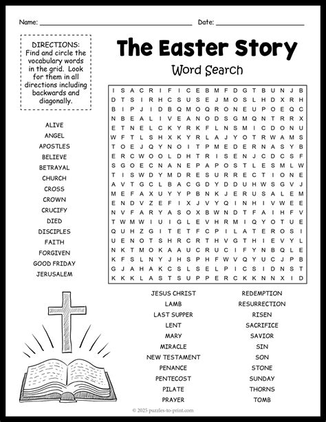 Image result for Easter Word Search