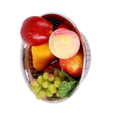 Stainless Steel Rice, Poha Strainer, Colander, Washing Bowl - 6.5 ...