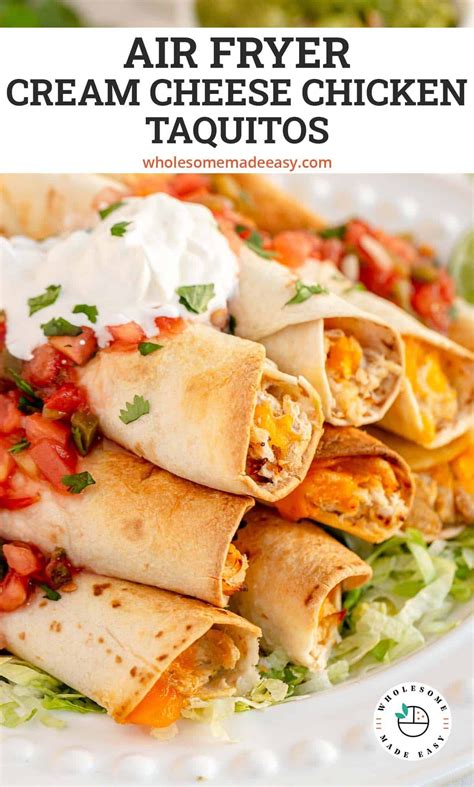 Crispy air fryer chicken flautas – Artofit