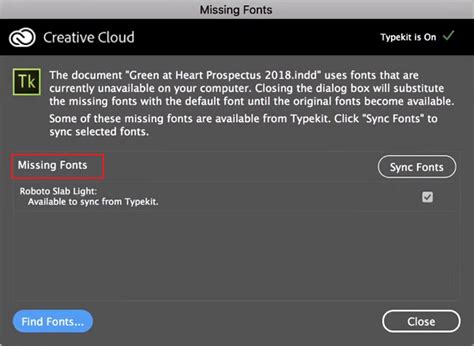 InDesign Font Link 的图像结果