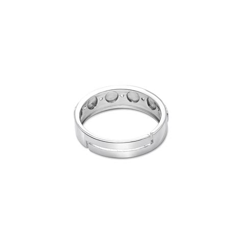 Twin Band Couple Rings for Men & Women – 925 Sterling Silver Rhodium P
