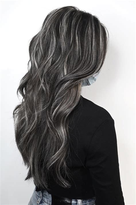 Black And Silver Hair