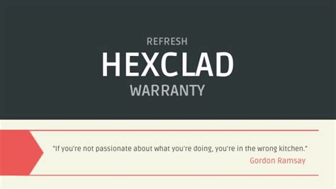 HexClad Warranty Refresh | Genially