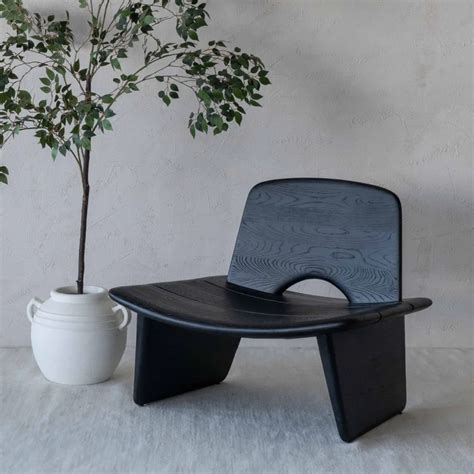 Jane Solid Ash Wood Lounge Chair – Nismaaya Decor