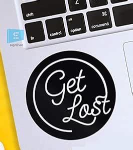 SIGN EVER Get Lost Mountain Laptop Trackpad Stickers for 15.6 14 13 12 ...