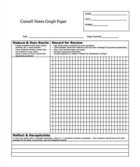 Image result for OneNote Cornell Notes Template