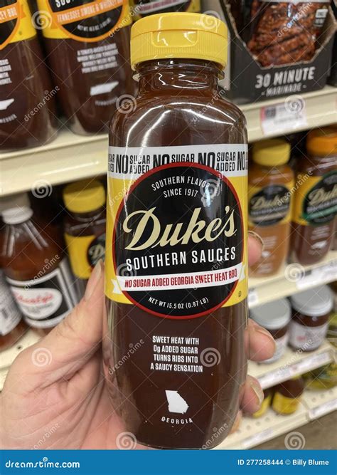 Grocery Store Duke S Southern BBQ Sauce Editorial Stock Image - Image ...