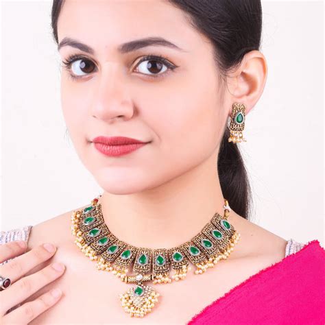 Gold Plated Elegant Necklace Set – Griiham