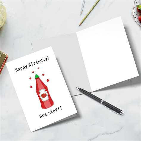 Heollaok Hot Stuff Happy Birthday Card, Funny India | Ubuy