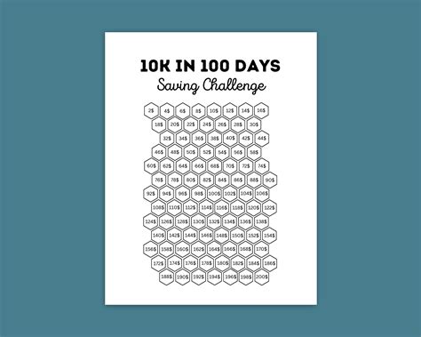 Free Printable 100 Envelope Challenge 10k | FREE Printable HQ