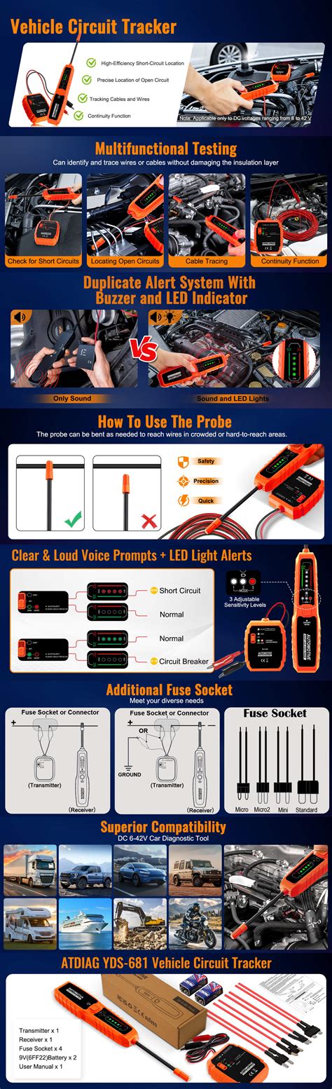 Automotive Wire Tracer Circuit Tester | Open & Short Finder - Ansbell
