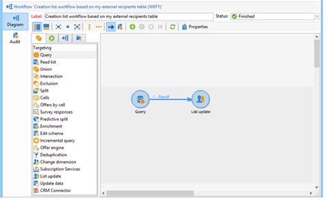 Een profiellijst maken met een workflow | Adobe Campaign