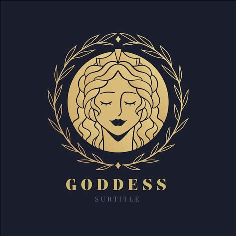 Detailed goddess logo template | Free Vector