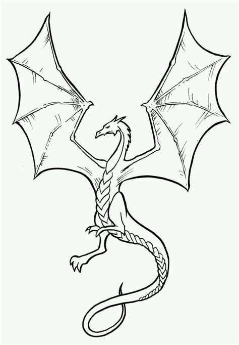 simple drawing dragon