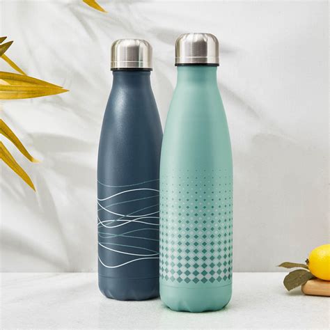 Buy Aqualis Diama Set of 2 Stainless Steel Vacuum Flasks - 500ml from ...
