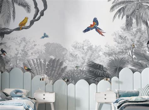 Black & White Biodome Bliss: Striking Mural Artistry