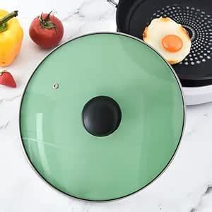 UMAI Pot Lids (22 cm) | Glass Lid For Utensils With Steel Rim ...