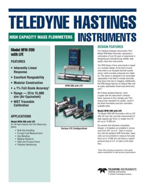 Fillable Online TELEDYNE HASTINGS - Durham Instruments Fax Email Print ...