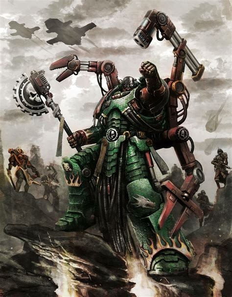 Salamander TechMarine | Warhammer 40k salamanders, Salamanders space ...