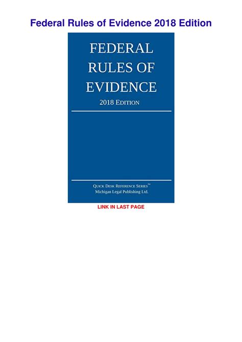 Federal Rules of Evidence Explained 的图像结果