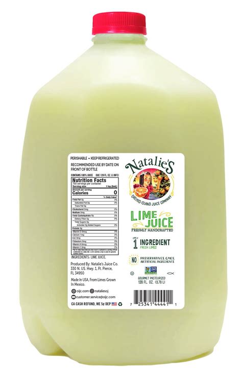OI LIME JUICE FRESH 4/1 GAL