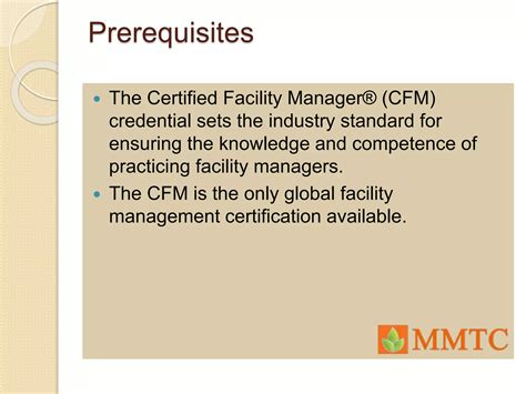 Cfm certified facility manager | PPTX