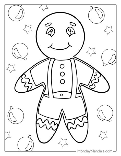 45 Gingerbread Man Coloring Pages (Free PDF Printables)