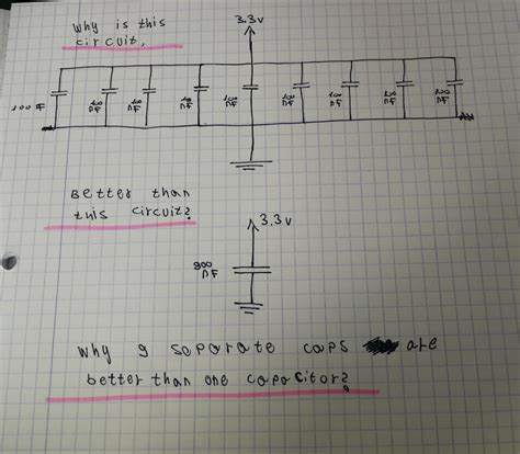 Why 9 100nF caps are in parallel are better than one 900nF? : r ...