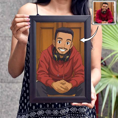 Buy Personalized Anime Ghibli Image Poster Frame Gift for Men Online ...