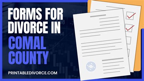 Comal County Divorce Forms - PrintableDivorce