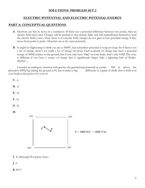 Electric Potential Energy Practice Problems 的图像结果
