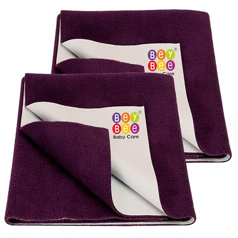 Buy Bey Bee Cotton Dry Sheet for Adults and Elderly Patients (Plum, 100 ...