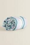 Buy Blue Organic Cotton Stripe Print Baby Quilt by The Baby Atelier ...