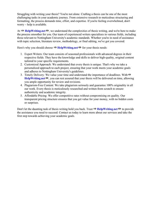 Thesis Nottingham University by Career Networks Institute - Issuu