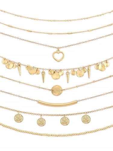 Buy ZAVERI PEARLS Set of 8 Gold Tone Contemporary Classy Stackable ...