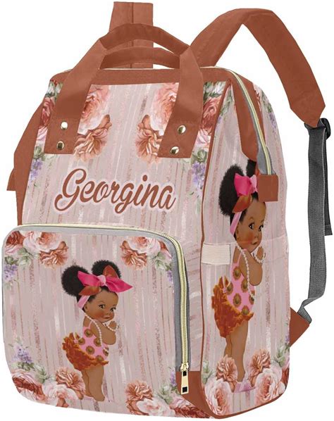 Amazon.com: M YESCUSTOM Custom Diaper Bag with Name, Personalized Mommy Nursing Daypack with ...