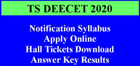 How To Apply Online TS DEECET 2020 @ deecet.cdse.telangana.gov.in || TS ...