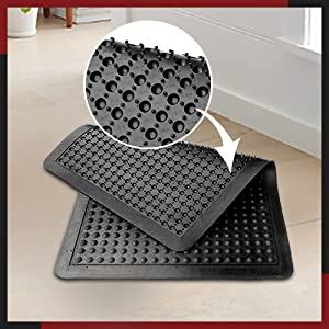 Buy Onlymat Solid Rubber Kitchen Mat, Anti-Fatigue & Anti-Slip Standing ...