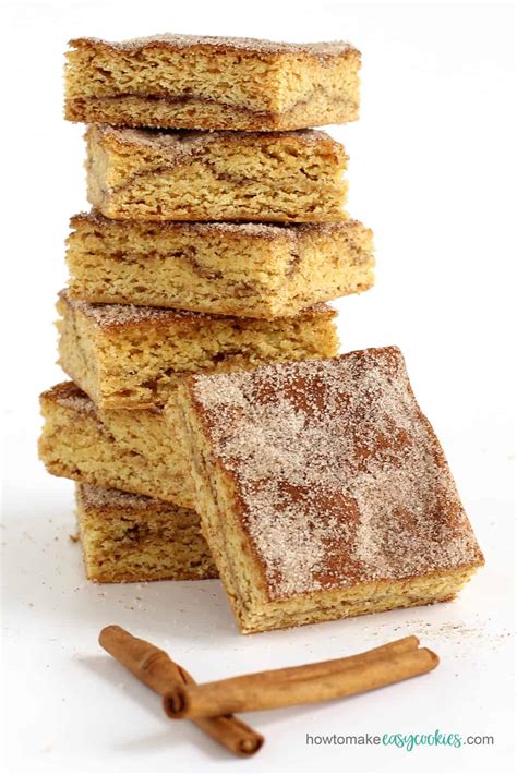 snickerdoodle cake mix cookie bars - howtomakeeasycookies.com