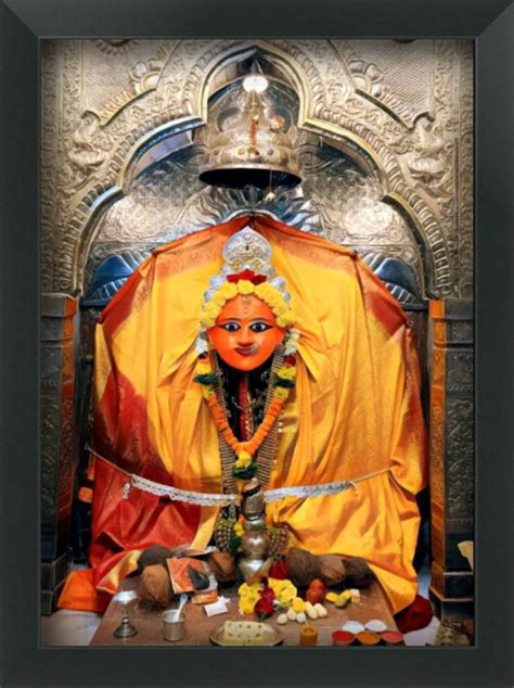 ROSE CLIO Tulja Bhavani Poster with Frame for Living Room, Bed Room ...