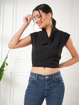 Buy Kibo Womens Green Cowl Neck Top Online