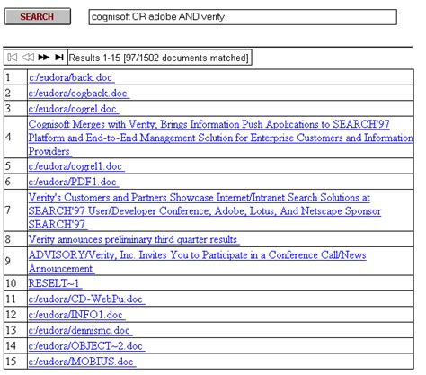 Rules for Interpreting Queries